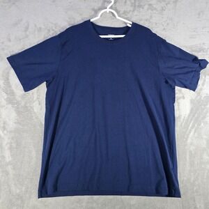 Lands' End‎ Navy Blue T-Shirt Crew Neck Short Sleeve Casual XL